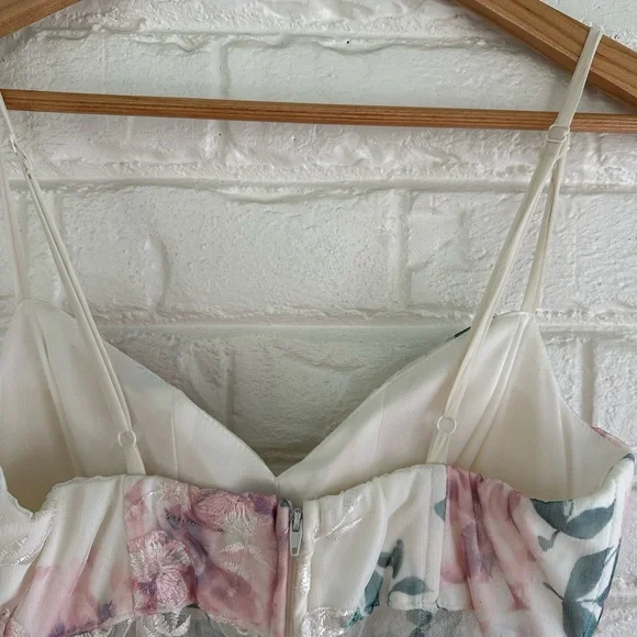 Windsor Floral White and Pink Dress - Picture 13 of 14